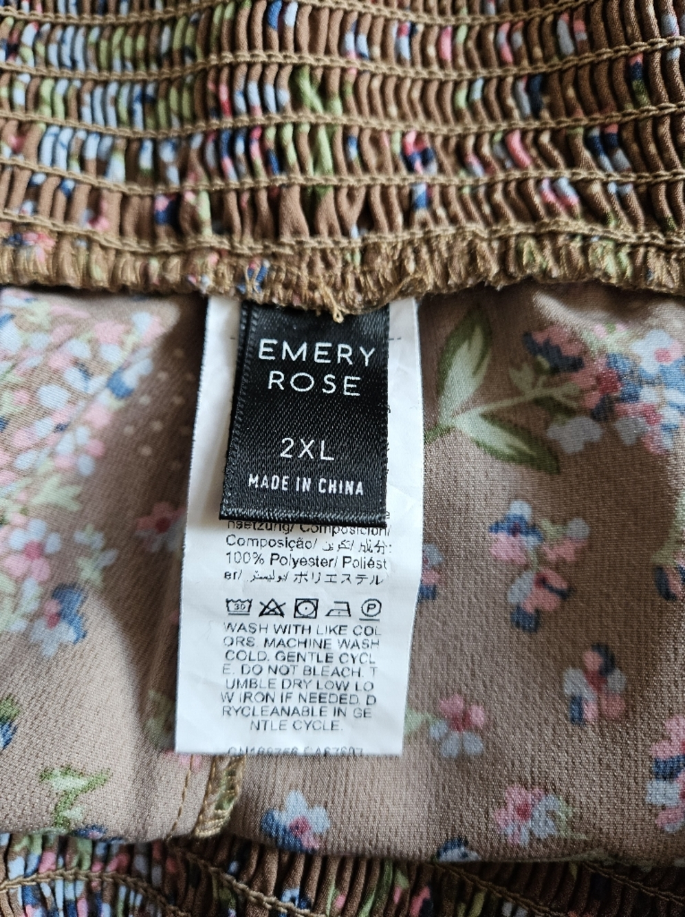 Emery Rose 2XL Shorts, Wide Leg, Floral - Picture 4 of 7